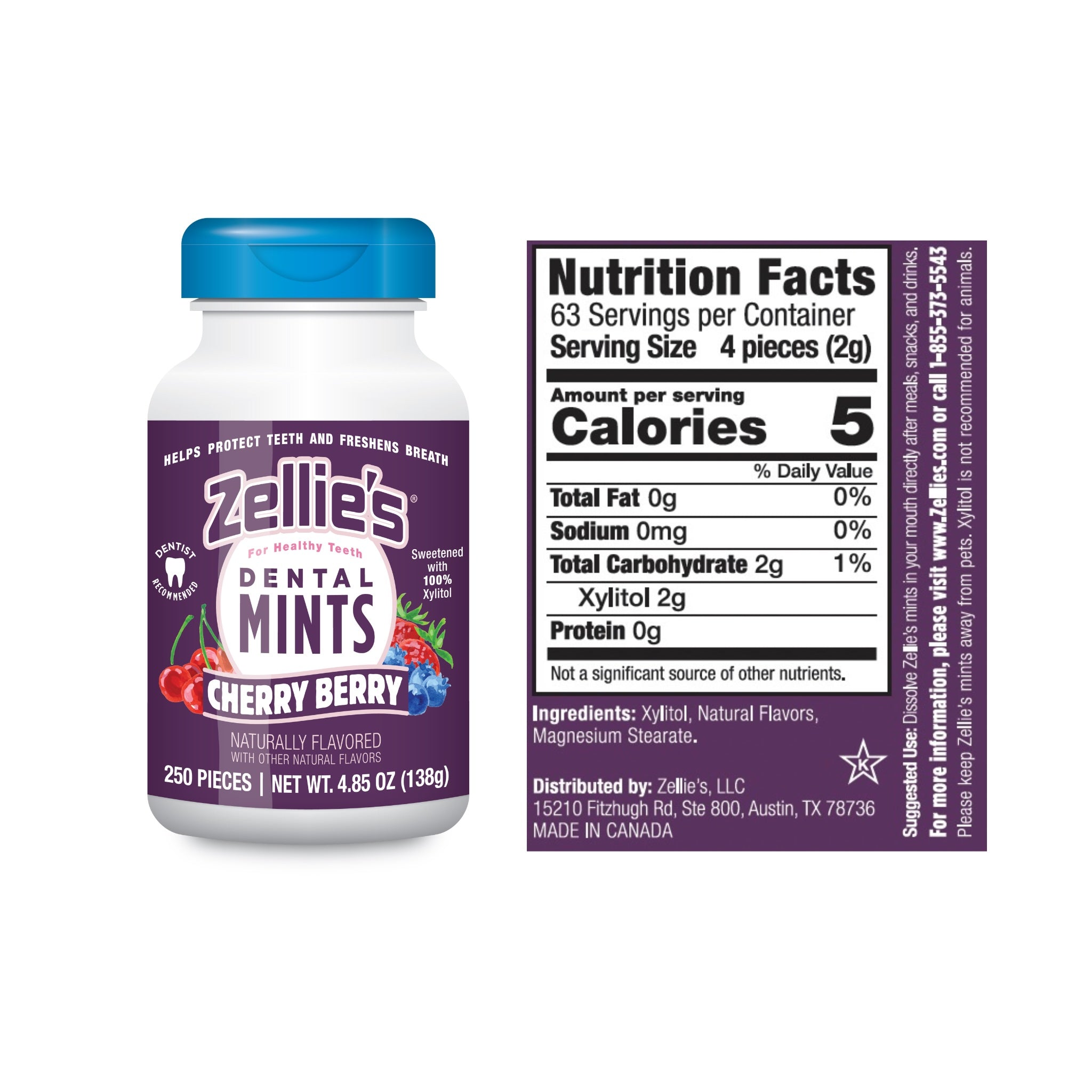 CHERRY BERRY Xylitol Dental Mints