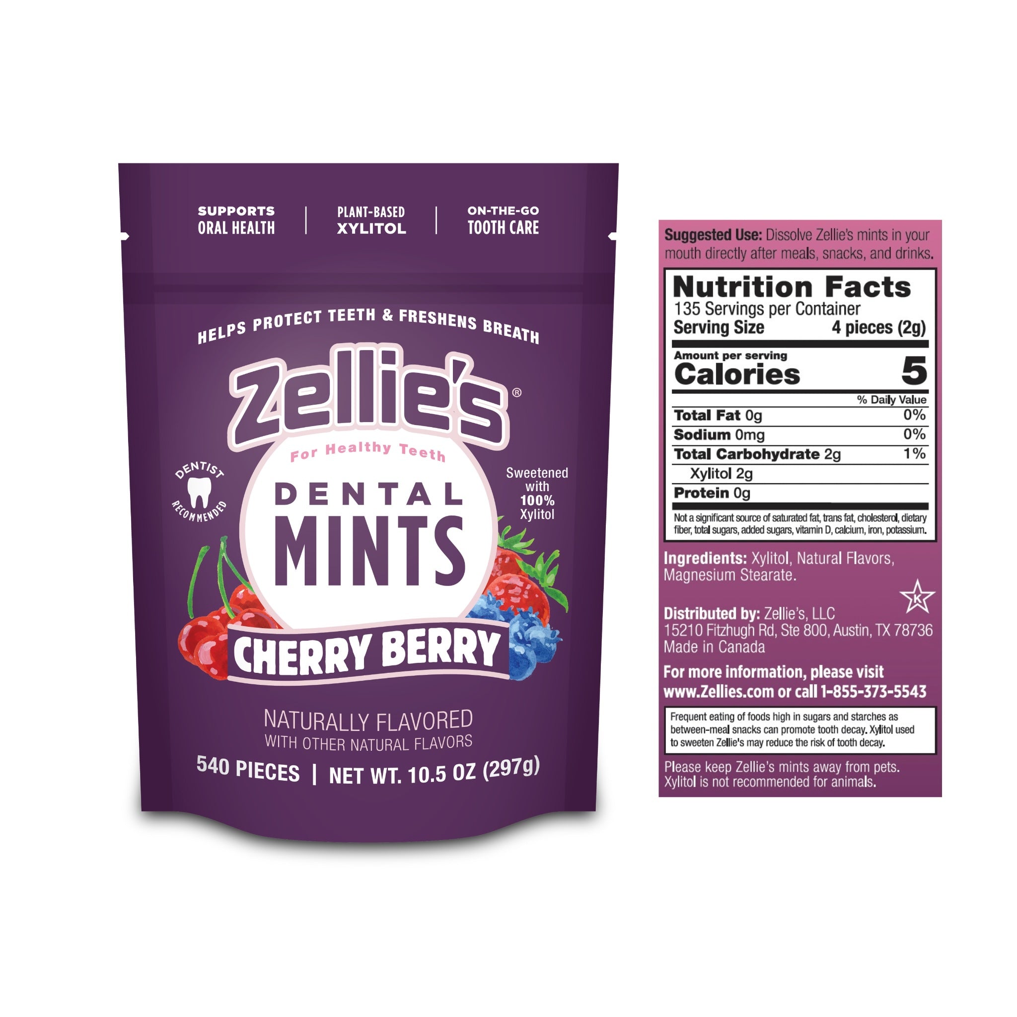 CHERRY BERRY Xylitol Dental Mints