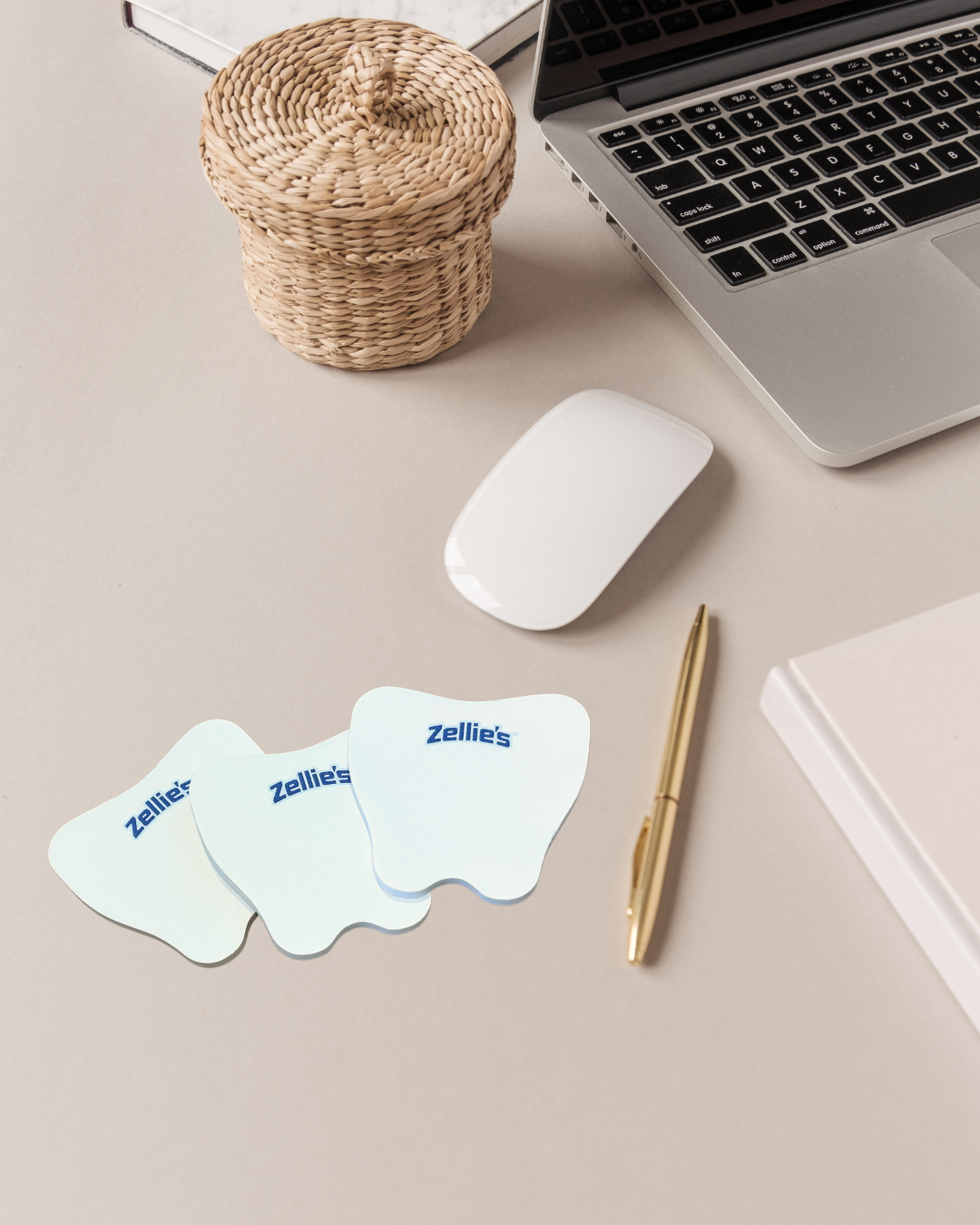 Zellie's Tooth-Shaped Sticky Notepads - Pack of 3