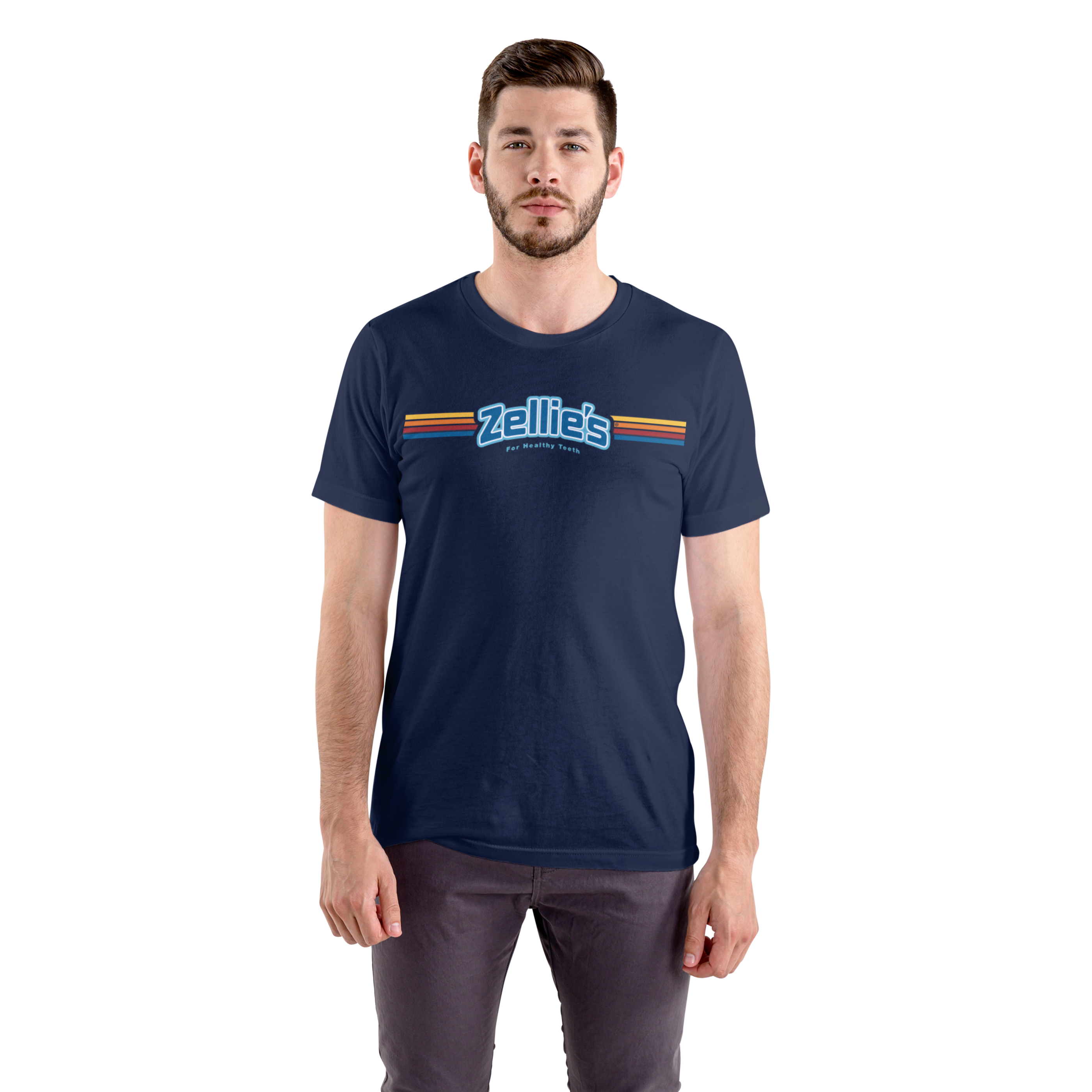Men's Zellie's Fitted Crewneck T-Shirt - Premium Cotton Blend